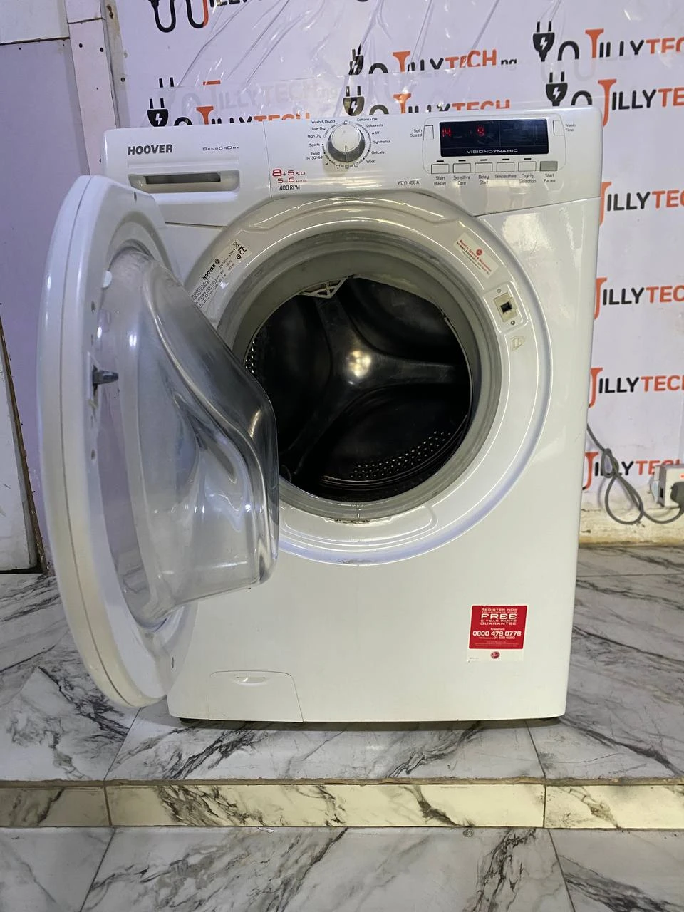 Hoover 8.5kg Wash and Dry Front Loader Energy Saver Washing Machine