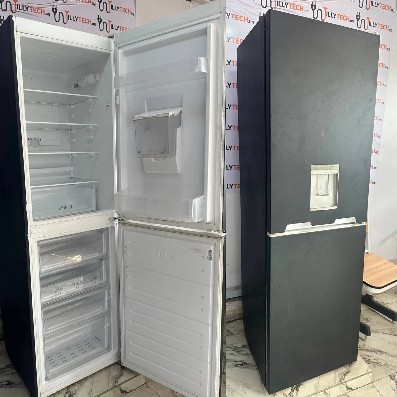 Samsung 350L Double Door Up & Down Fridge & Freezer Refrigerator + Cold Water Di