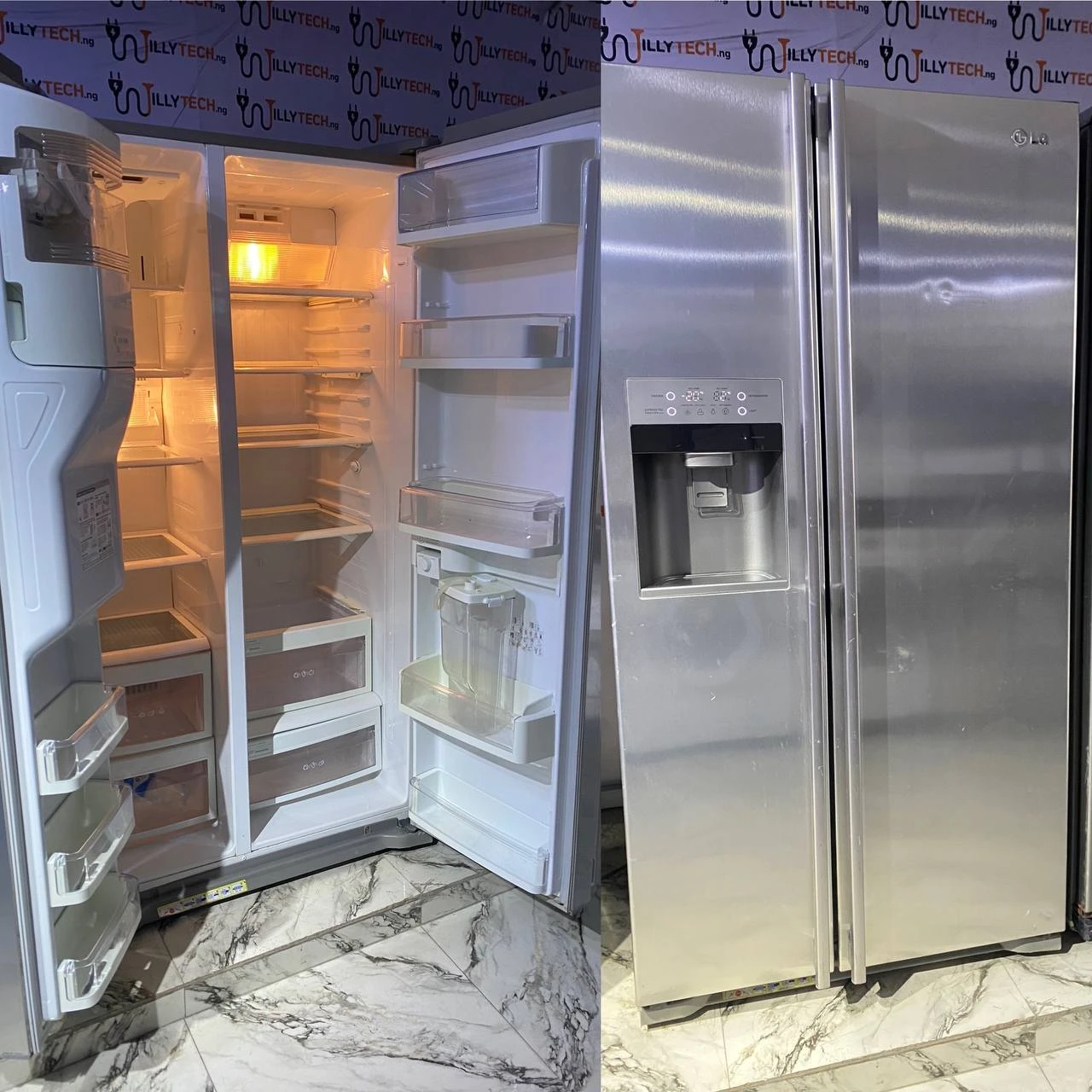 LG 750L Side by Side Water Dispenser Fridge & Freezer Inverter Refrigerator