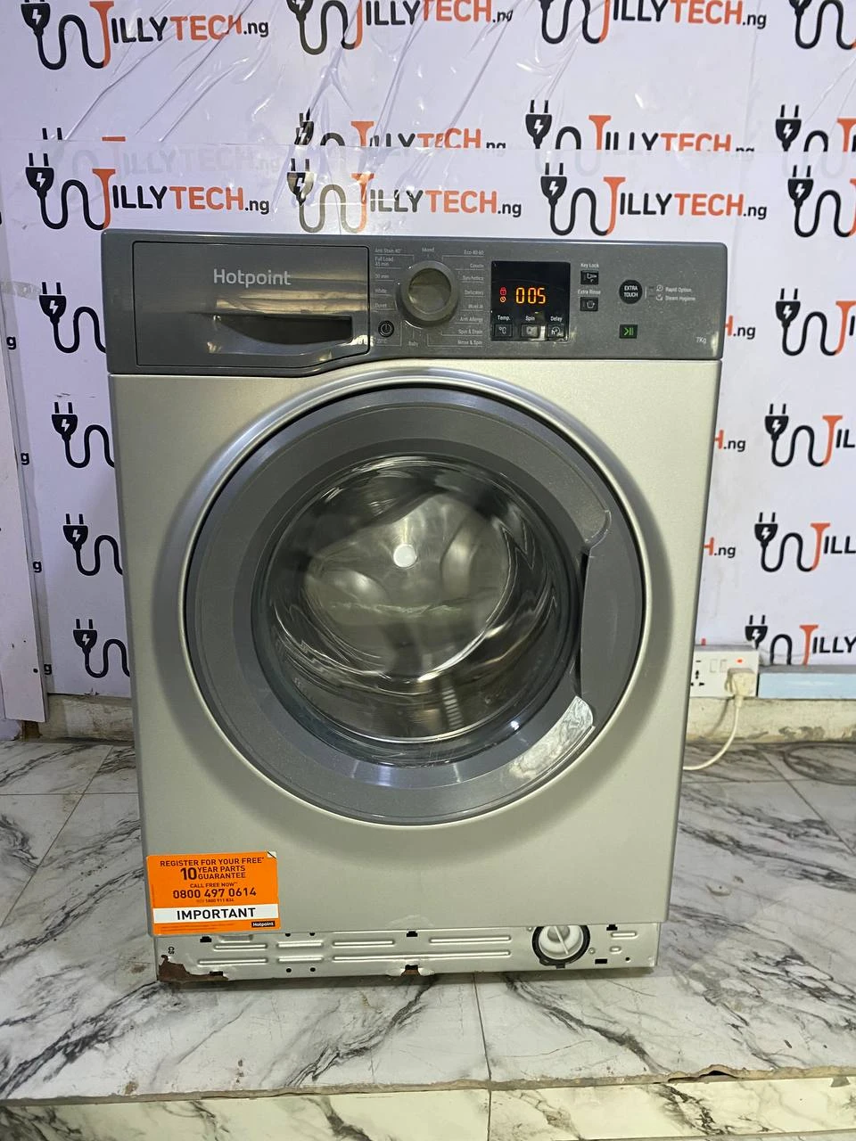 Hotpoint 7kg Wash and Spin Front Loader Energy Saver Washing Machine