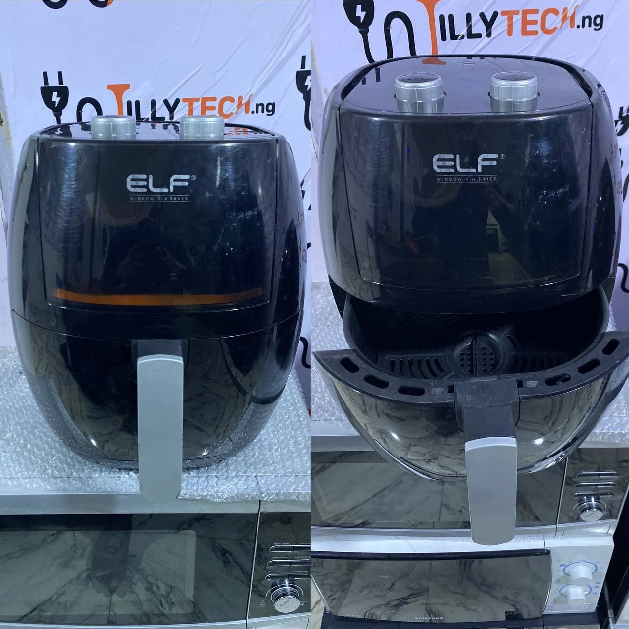 ELF EL-1918KW 220-240/ 50-60Hz 1800W 7.7L Model no: HU072081-21024 Window Airfryer