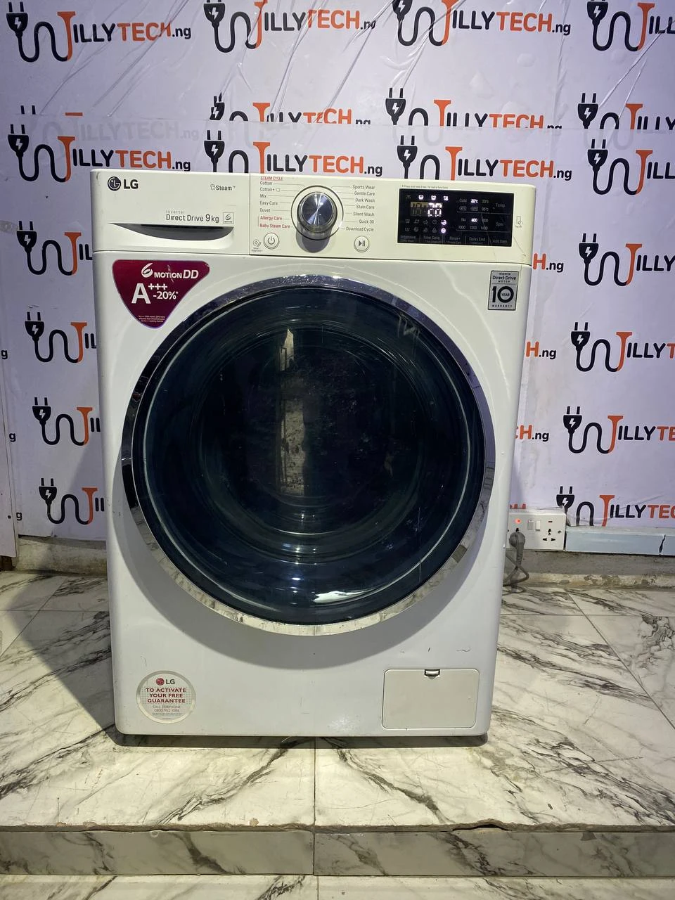 LG 9Kg Inverter Direct Drive Auto Wash & Spin Front Loader Washing Machine (F4J6VY2W)