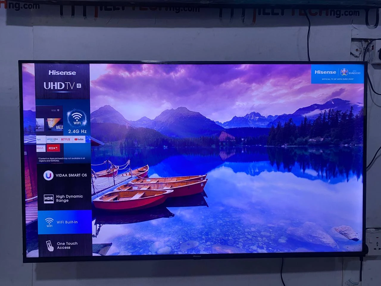 Hisense 55” VIDAA Smart OS (A7) 4K HDR Flat Screen Tv