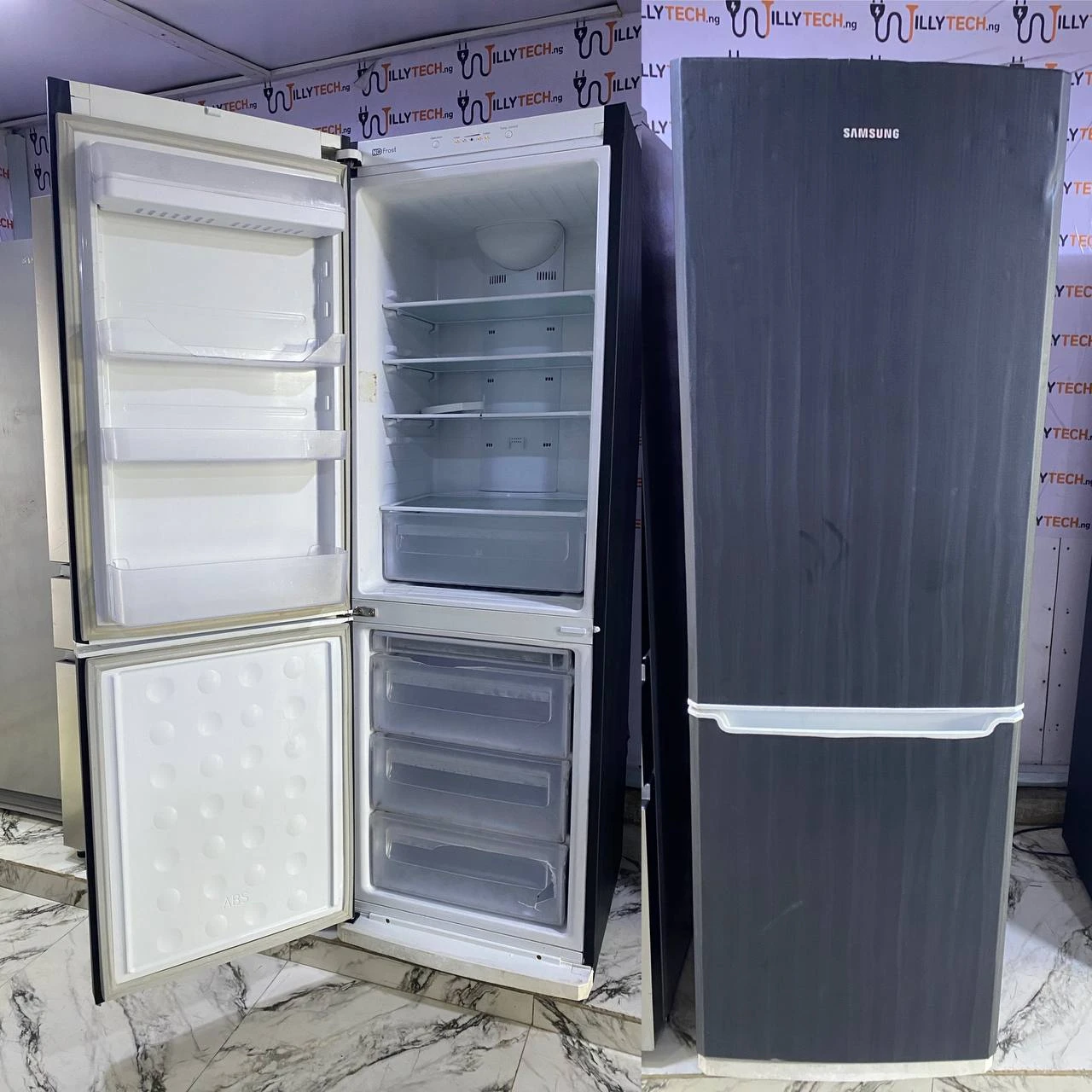 Samsung 350L Double Door Up & Down Fridge & Freezer Energy Saver Refrigerator