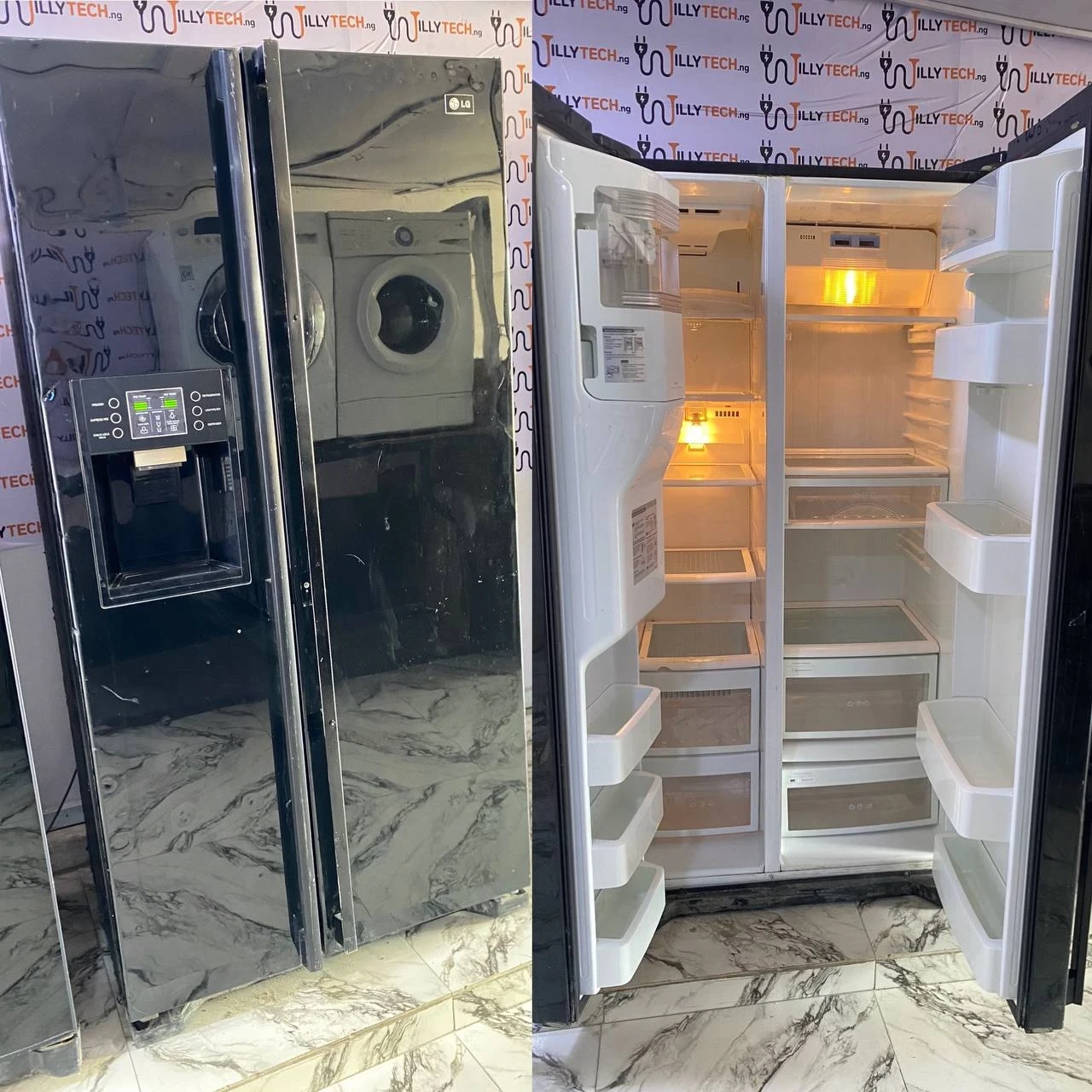 LG 750L Side by Side Water Dispenser Fridge & Freezer Inverter Refrigerator