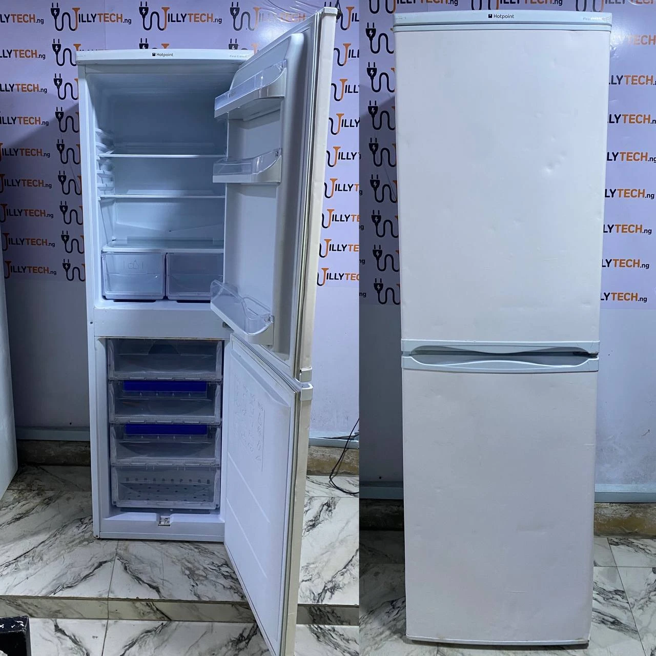 Hotpoint 300L Double Door Up & Down Fridge & Freezer Energy Saver Refrigerator