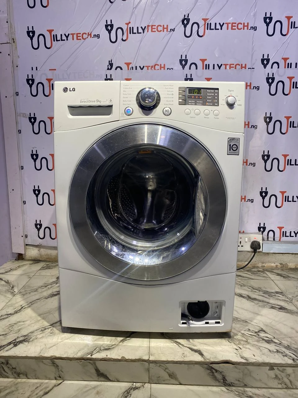 LG 9Kg Inverter Direct Drive Auto Wash & Spin Front Loader Washing Machine (F4J6VY2W)